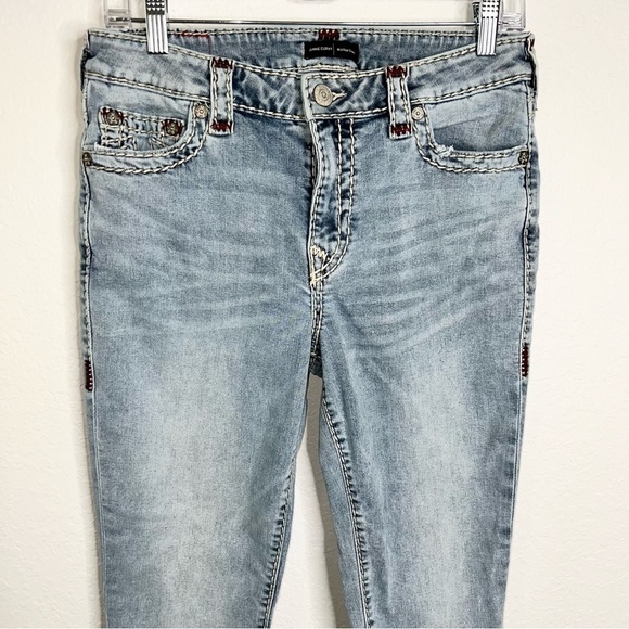 True Religion Jeans Women Size 30 Jennie Curvy Mid Rise Skinny Blue 28” CLO - Picture 2 of 10